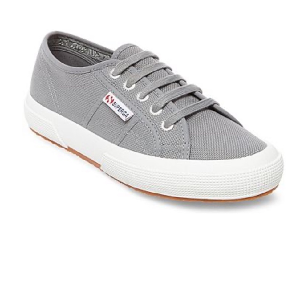 Grey canvas Superga